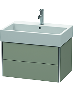 Duravit XSquare Waschtisch-Unterschrank XS419409292 68,4x39,7x46cm, 2 Schubkästen, Steingrau seidenmatt