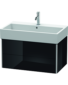 Duravit XSquare Waschtisch-Unterschrank XS419504040 78,4x39,7x46cm, 2 Schubkästen, schwarz hochglanz