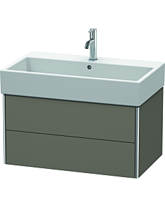 Duravit XSquare Waschtisch-Unterschrank XS419509090 78,4x39,7x46cm, 2 Schubkästen, Flannel Grey seidenmatt