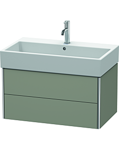 Duravit XSquare Waschtisch-Unterschrank XS419509292 78,4x39,7x46cm, 2 Schubkästen, Steingrau seidenmatt