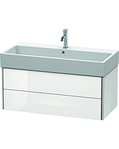 Duravit XSquare Duravit XS419602222 98,4x39,7x46cm, 2 tiroirs, blanc brillant