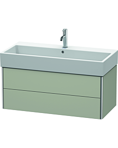 Duravit XSquare Waschtisch-Unterschrank XS419606060 98,4x39,7x46cm, 2 Schubkästen, Taupe seidenmatt
