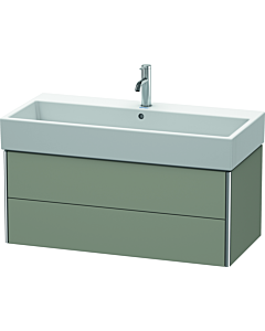 Duravit XSquare Waschtisch-Unterschrank XS419609292 98,4x39,7x46cm, 2 Schubkästen, Steingrau seidenmatt