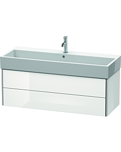 Duravit XSquare Duravit XS419702222 118,4x39,7x46cm, 2 tiroirs, blanc brillant