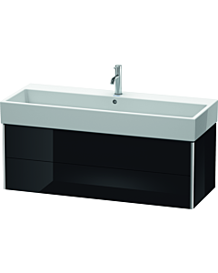 Duravit XSquare Duravit XS419704040 118,4x39,7x46cm, 2 tiroirs, noir brillant