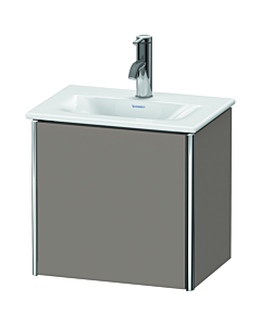 Duravit XSquare Meuble sous lavabo XS4220L4343 43x39,7x30,8cm, articulé à gauche, basalte mat, 1 porte