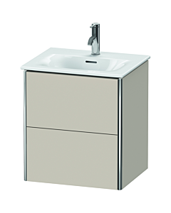 Duravit XSquare Waschtisch-Unterschrank XS432109191 51x56x41,8cm, 2 Schubkästen, Taupe