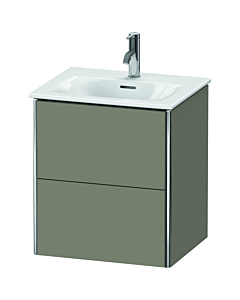 Duravit XSquare Waschtisch-Unterschrank XS432109292 51x56x41,8cm, 2 Schubkästen, Steingrau seidenmatt