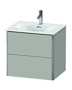 Duravit XSquare Waschtisch-Unterschrank XS432200707 61x56x47,8cm, Betongrau matt, 2 Schubkästen