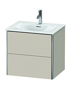 Duravit XSquare Waschtisch-Unterschrank XS432209191 61x56x47,8cm, Taupe, 2 Schubkästen