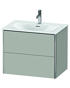 Duravit XSquare Meuble sous lavabo XS432300707 71x56x47,8cm, béton mat, 2 tiroirs