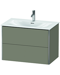 Duravit XSquare Waschtisch-Unterschrank XS432409292 81x56x47,8cm, Steingrau seidenmatt, 2 Schubkästen
