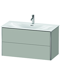 Duravit XSquare Meuble sous lavabo XS432500707 101x56x47,8cm, béton mat, 2 tiroirs