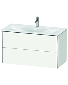 Duravit XSquare Waschtisch-Unterschrank XS432503636 101x56x47,8cm, weiß seidenmatt, 2 Schubkästen