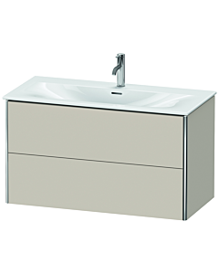 Duravit XSquare Waschtisch-Unterschrank XS432509191 101x56x47,8cm, Taupe, 2 Schubkästen