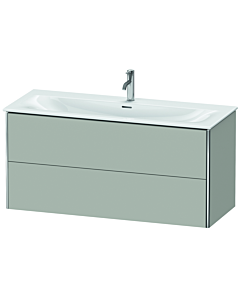 Duravit XSquare Waschtisch-Unterschrank XS432600707 121x56x47,8cm, Betongrau matt, 2 Schubkästen