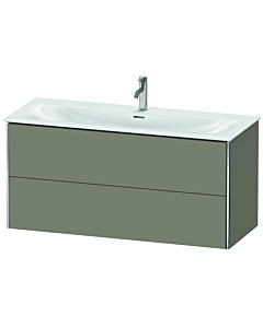 Duravit XSquare Waschtisch-Unterschrank XS432609292 121x56x47,8cm, Steingrau seidenmatt, 2 Schubkästen
