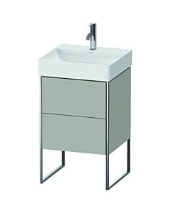 Duravit XSquare Meuble sous lavabo XS443900707 48,4x73,1x46cm, 2 tiroirs, béton mat
