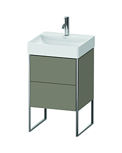 Duravit XSquare Waschtisch-Unterschrank XS443909292 48,4x73,1x46cm, 2 Auszüge, Steingrau seidenmatt