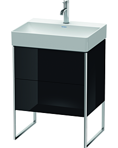 Duravit XSquare Duravit XS444204040 58.4x49.1x46cm, 2 tiroirs, noir brillant