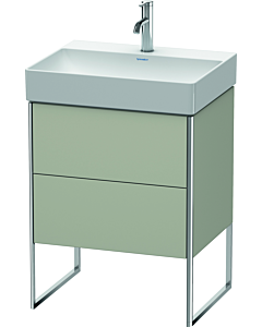 Duravit XSquare Waschtisch-Unterschrank XS444206060 58,4x49,1x46cm, 2 Auszüge, Taupe seidenmatt