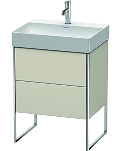 Duravit Meuble sous Duravit XSquare XS444209191 58,4x49,1x46cm, 2 rabattables, taupe