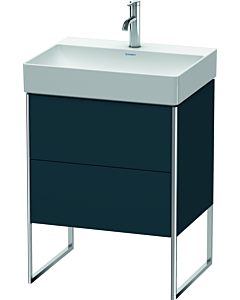 Duravit XSquare Waschtisch-Unterschrank XS444209898 58,4x49,1x46cm, 2 Auszüge, Nachtblau seidenmatt