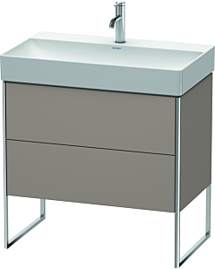 Duravit XSquare Waschtisch-Unterschrank XS444304343 78,4x49,1x46cm, 2 Auszüge, Basalt matt