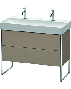 Duravit XSquare Waschtisch-Unterschrank XS444407575 98,4x49,1x46cm, 2 Auszüge, Leinen