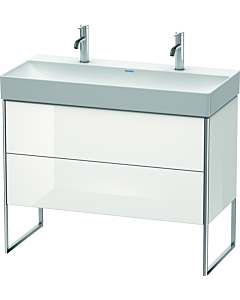 Duravit XSquare Duravit XS444408585 98,4x49,1x46cm, 2 tiroirs, blanc brillant