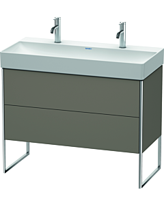 Duravit XSquare Duravit XSquare XS444409090 98.4x49.1x46cm, 2 pull-outs, Flannel Grey seidenmatt