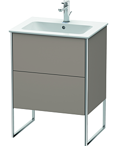 Duravit Meuble sous Duravit XSquare XS444504343 61x59,2x47,8cm, 2 tiroirs, mat en basalte