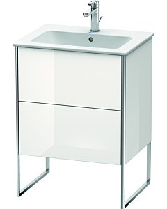 Duravit XSquare Waschtisch-Unterschrank XS444508585 61x59,2x47,8cm, 2 Auszüge, weiß hochglanz