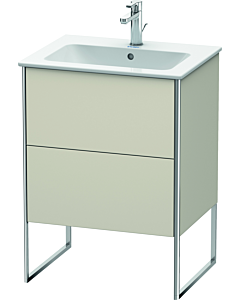 Duravit Meuble sous Duravit XSquare XS444509191 61x59,2x47,8cm, 2 rabattables, taupe