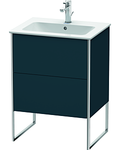 Duravit XSquare Waschtisch-Unterschrank XS444509898 61x59,2x47,8cm, 2 Auszüge, Nachtblau seidenmatt