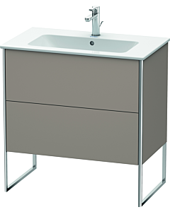 Duravit XSquare Waschtisch-Unterschrank XS444604343 81x59,2x47,8cm, 2 Auszüge, Basalt matt