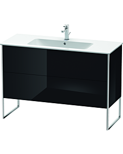 Duravit XSquare Waschtisch-Unterschrank XS444804040 121x59,2x47,8cm, 2 Auszüge, schwarz hochglanz