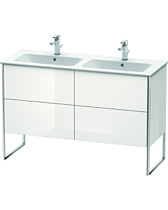 Duravit XSquare Waschtisch-Unterschrank XS444908585 128x59,2x47,8cm, 4 Auszüge, weiß hochglanz