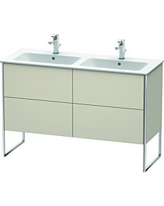 Duravit Meuble sous Duravit XSquare XS444909191 128x59,2x47,8cm, 4 rabattables, taupe
