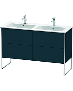 Duravit XSquare Waschtisch-Unterschrank XS444909898 128x59,2x47,8cm, 4 Auszüge, Nachtblau seidenmatt