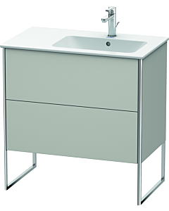 Duravit XSquare Duravit XSquare XS445200707 81x59,2x47,8cm, 2 pullouts, basin right, concrete gray matt