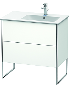 Duravit XSquare Waschtisch-Unterschrank XS445201818 81x59,2x47,8cm, 2 Auszüge, Becken rechts, weiß matt