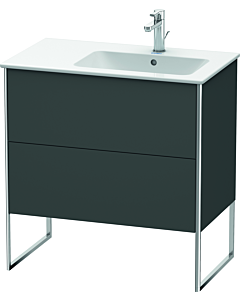 Duravit XSquare Duravit XSquare XS445204949 81x59,2x47,8cm, 2 pullouts, basin right, graphite matt
