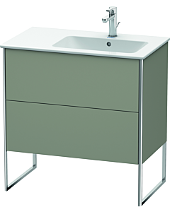 Duravit XSquare Duravit XSquare XS445209292 81x59,2x47,8cm, 2 pullouts, basin right, Steingrau seidenmatt