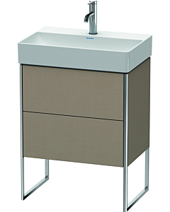 Duravit Meuble sous Duravit XSquare XS445307575 58,4x49,1x39cm, 2 tiroirs, Leinen
