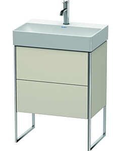 Duravit Meuble sous Duravit XSquare XS445309191 58,4x49,1x39cm, 2 rabattables, taupe