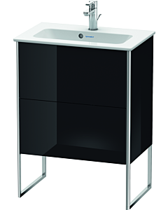 Duravit Meuble sous Duravit XSquare XS445404040 61x59,2x38,8cm, 2 tiroirs, noir brillant