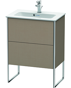 Duravit Meuble sous Duravit XSquare XS445407575 61x59,2x38,8cm, 2 rabattables, Leinen