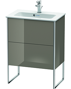 Duravit Meuble sous Duravit XSquare XS445408989 61x59,2x38,8cm, 2 tiroirs, gris flanelle brillant