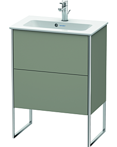 Duravit Meuble sous Duravit XSquare XS445409292 61x59,2x38,8cm, 2 tiroirs, satin gris pierre